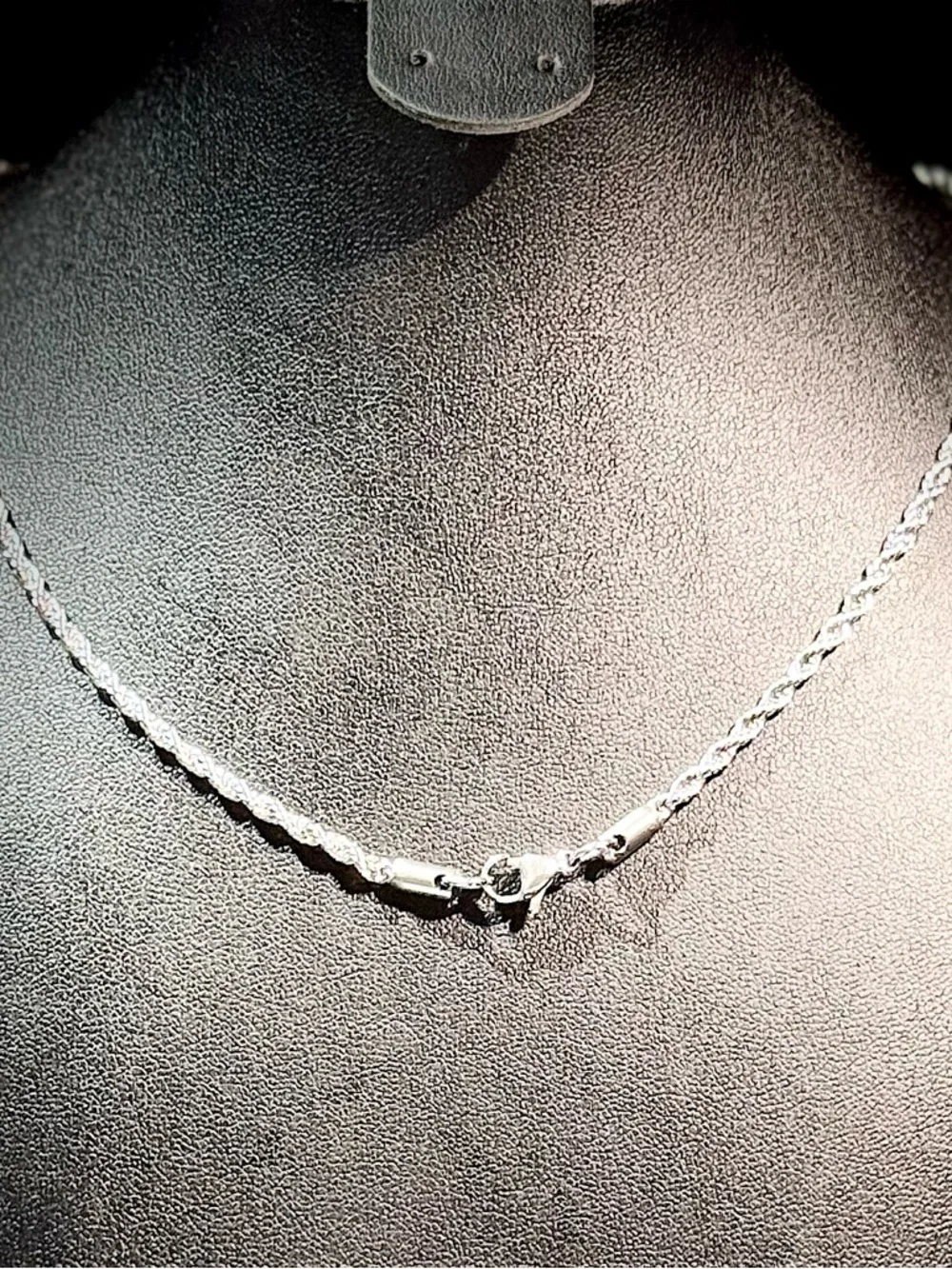 Silver Pave Ghost Pendant Necklace - Women Jewelry - Picture 5 of 5